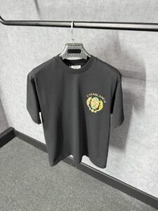 Casablanca Black T-Shirt Gold Logo