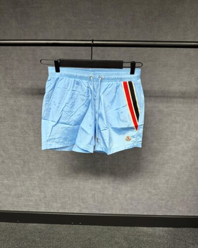 Moncler Lichtblauw Schuin Zwembroek