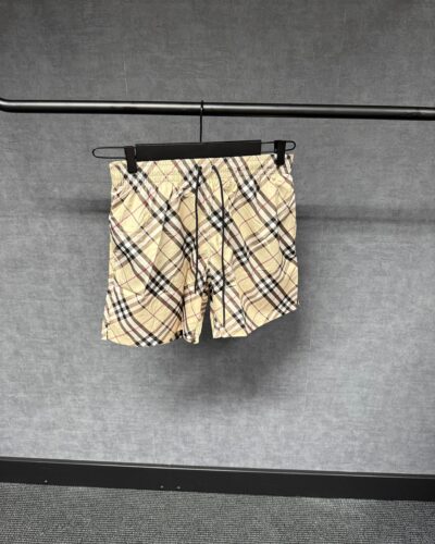 Burberry Beige Kleine Ruitjes Zwembroek