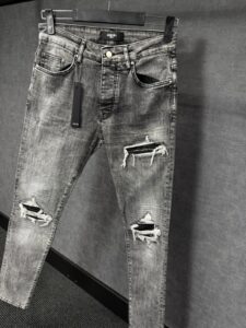 Amiri Grey Jeans Ribbels - Afbeelding 2