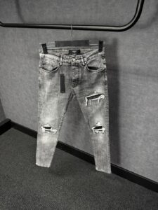 Amiri Grey Jeans Ribbels
