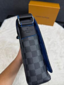 Louis Vuitton Trio Bag Grey Blue Blokjes - Afbeelding 4