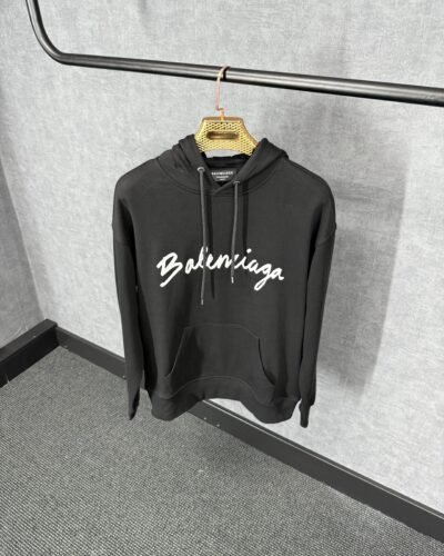 Balenciaga Black Hoody Big Text