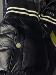 Gucci GG Canvas Puffer Dons Jacket Dark Blue High Quality - Afbeelding 4