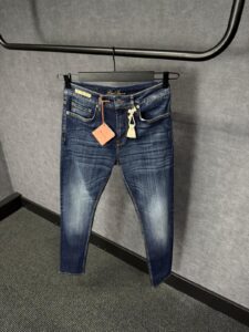 Loro Piana Light Dark Blue Jeans Orange Label