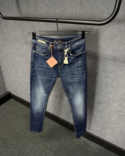 Loro Piana Light Dark Blue Jeans Orange Label