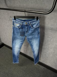 Louis Vuitton Blue Jeans Green Monogram Label