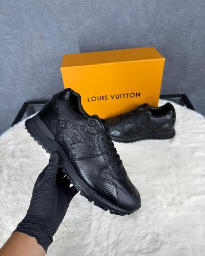 Louis Vuitton Black on Black Sneakers Monogram