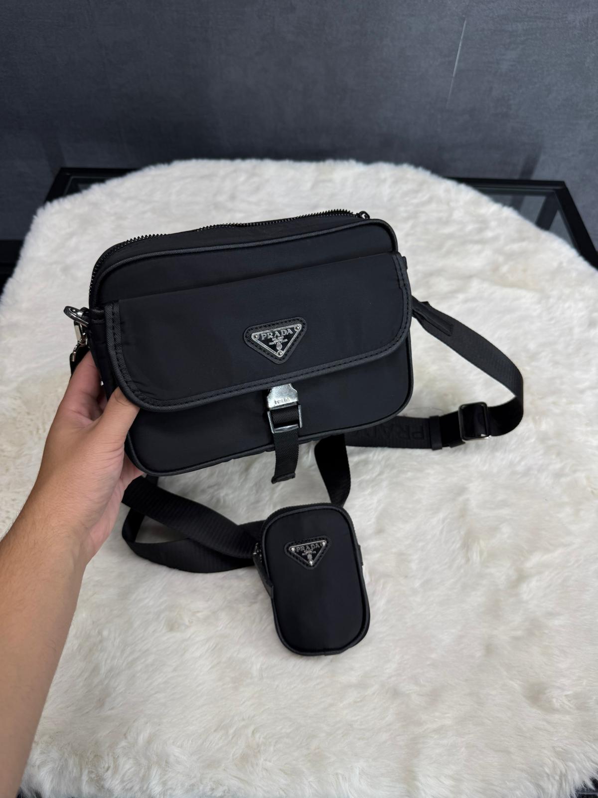 Prada Saffiano Bag Black - Afbeelding 1