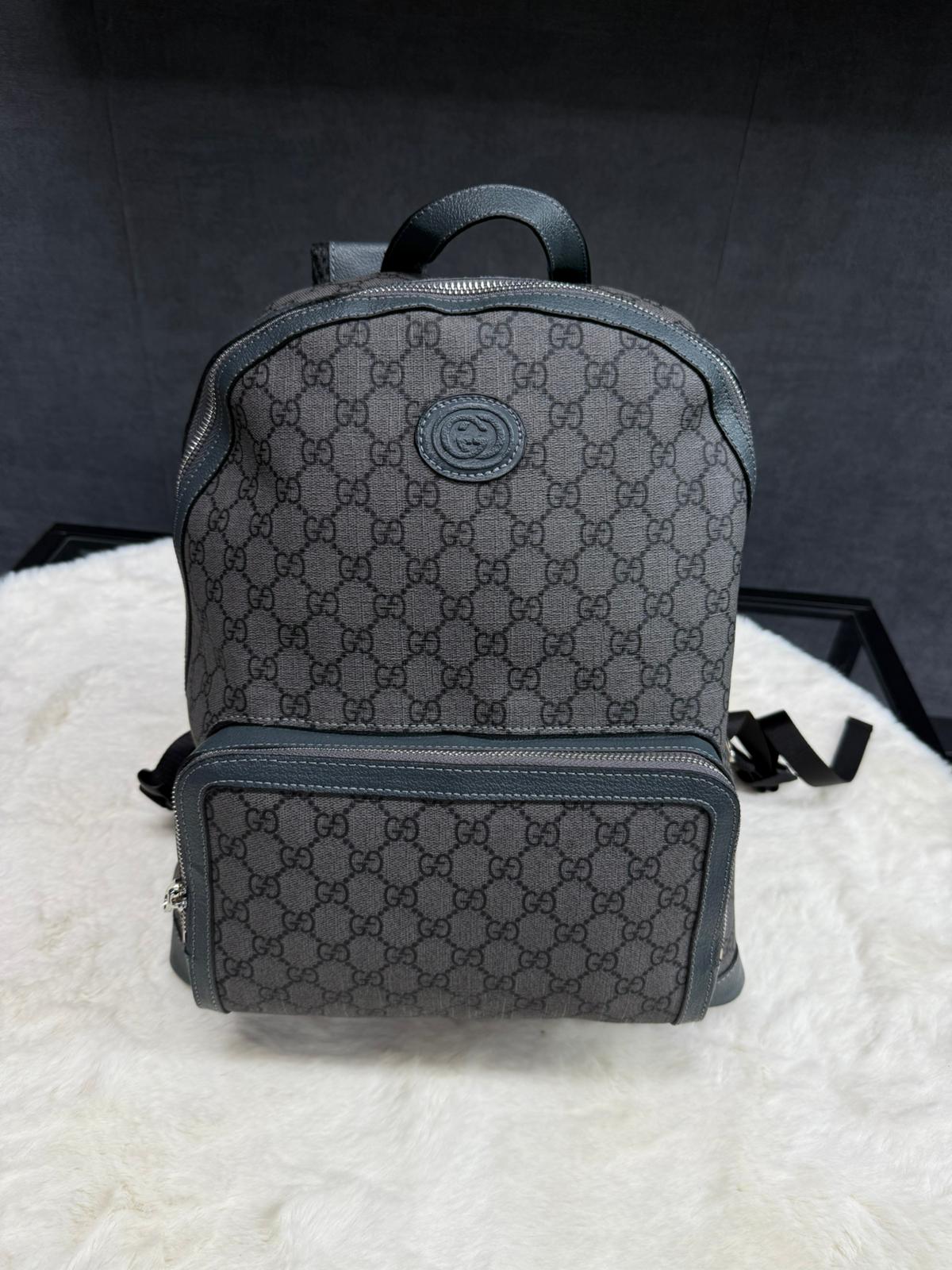 Gucci Grey Rugtas - Afbeelding 1