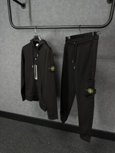 Stone Island Black Trainingspak - Afbeelding 2