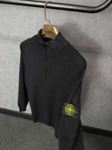 Stone Island Trui, Met Rits Zwart - Afbeelding 2