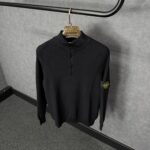 Stone Island Trui, Met Rits Zwart