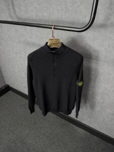 Stone Island Trui, Met Rits Zwart