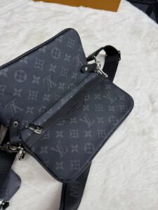 Louis Vuitton Trio Bag Grey Black - Afbeelding 3