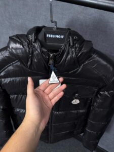 Moncler Wollaston Black Winter Jacket + NFC LOGO - Afbeelding 3
