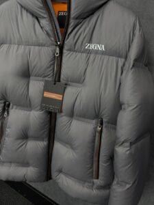 Zegna Ermenegildo Cirruslite Down Hooded Jacket Grey High Quality - Afbeelding 3