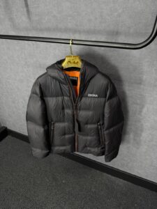 Zegna Ermenegildo Cirruslite Down Hooded Jacket Black High Quality