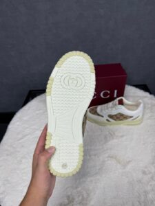 Gucci Sneakers White on White Patroon - Afbeelding 5