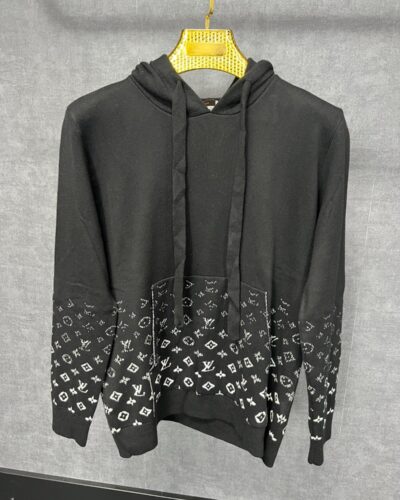LV Monogram Hoodie Black