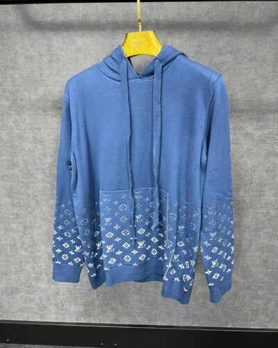 LV Monogram Hoodie Blue
