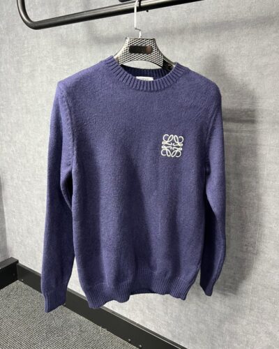 Loewe Woven Sweater Blue