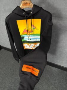 Heron Preston Hoodie Black, Oranje Zwaan - Afbeelding 2