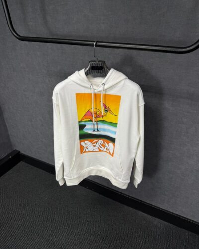 Heron Preston Hoodie White, Oranje Zwaan