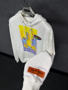 Heron Preston Hoodie White, Gele Zwaan - Afbeelding 2