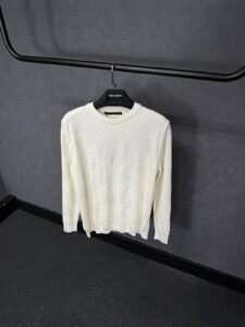 Louis Vuitton White Sweater Monogram