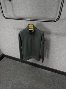 Stone Island Sweater Rits Antracite Grey