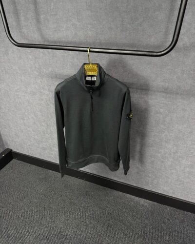 Stone Island Sweater Rits Antracite Grey