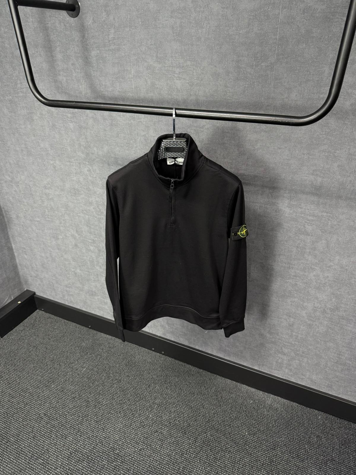 Stone Island Sweater Rits Black - Afbeelding 1