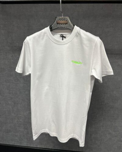 christian dior t_shirt white with green logo