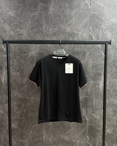 Moncler V-hals T-shirt Black
