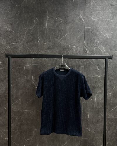 Dior Oblique T Shirt Dark Blue
